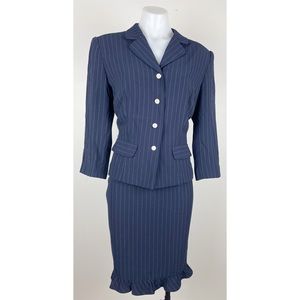 Donna Morgan Two Piece Stripe Skirt Set Size 12